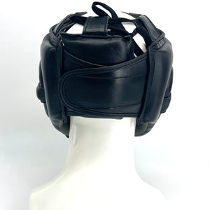 LEAD Open Face Headgear (Black -Silver Logo)