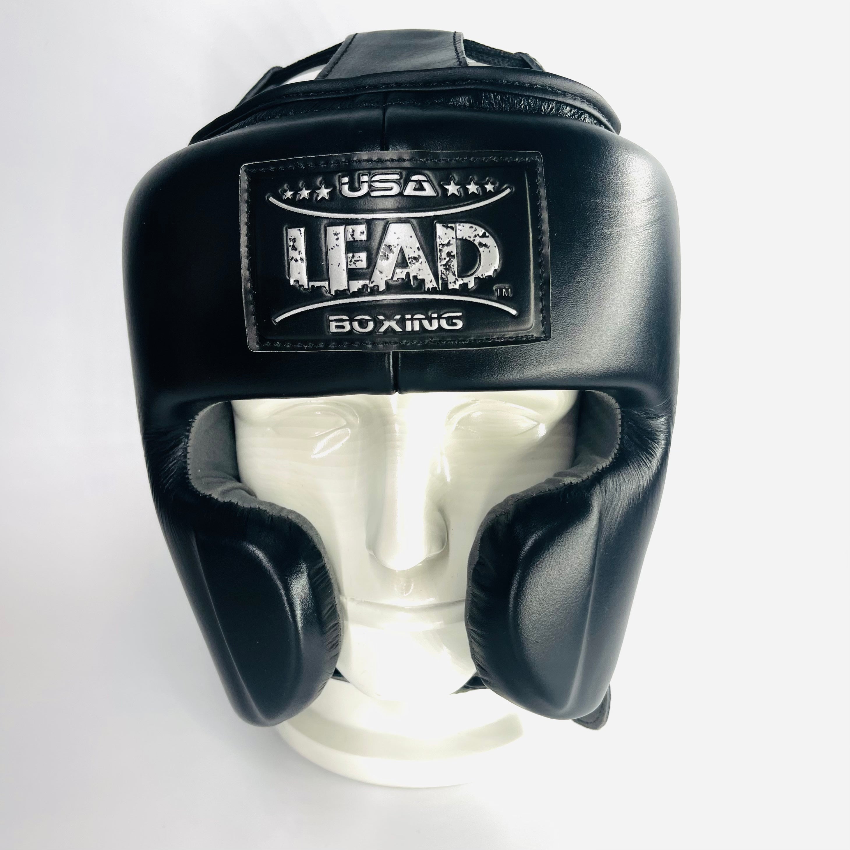 Lead MEX Headgear (Black -Silver Logo)