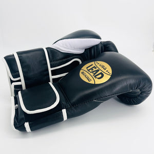 SuperLEAD MEX  Boxing Gloves VELCRO (Black)