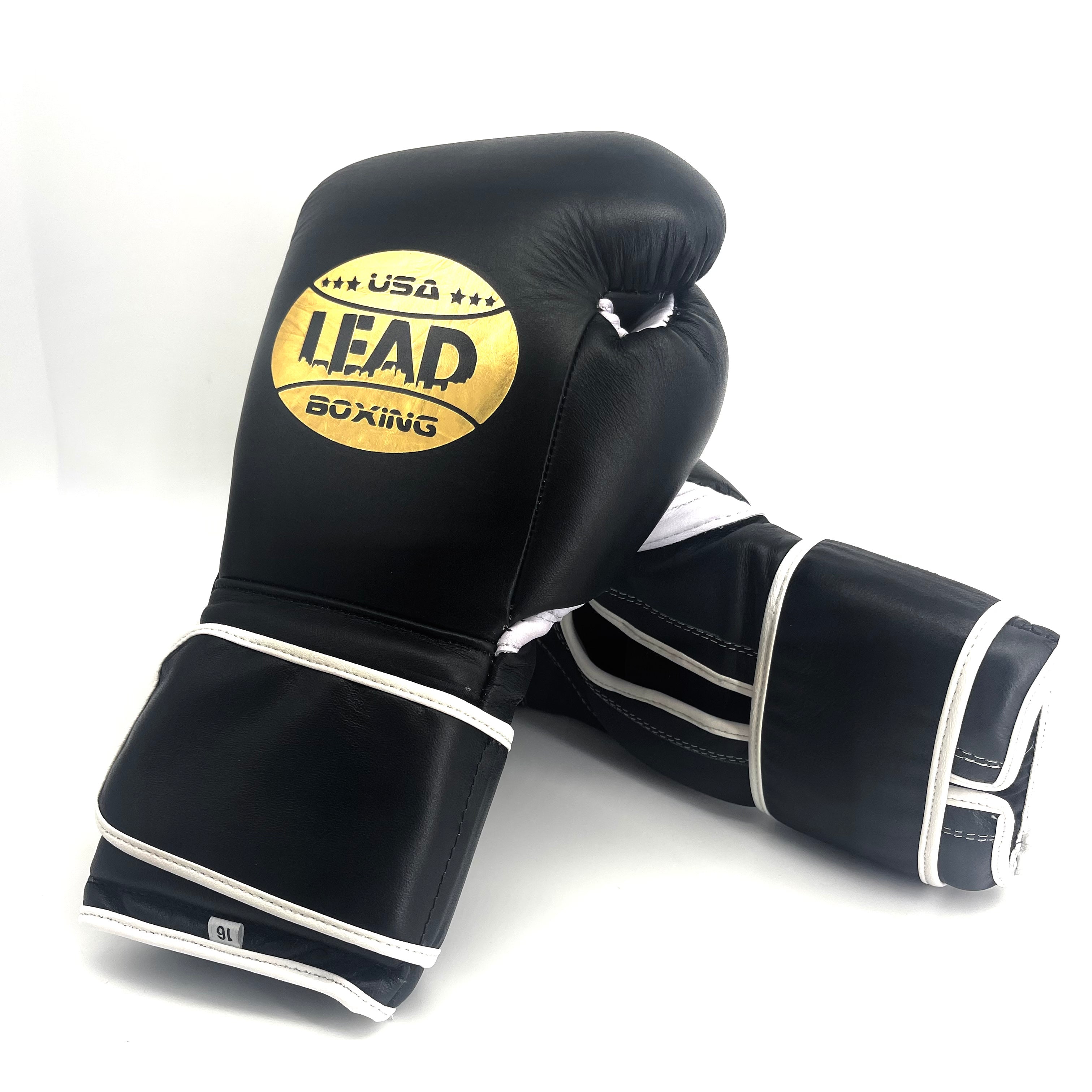 SuperLEAD MEX Boxing Gloves Laced (Metallic Green-Gold)
