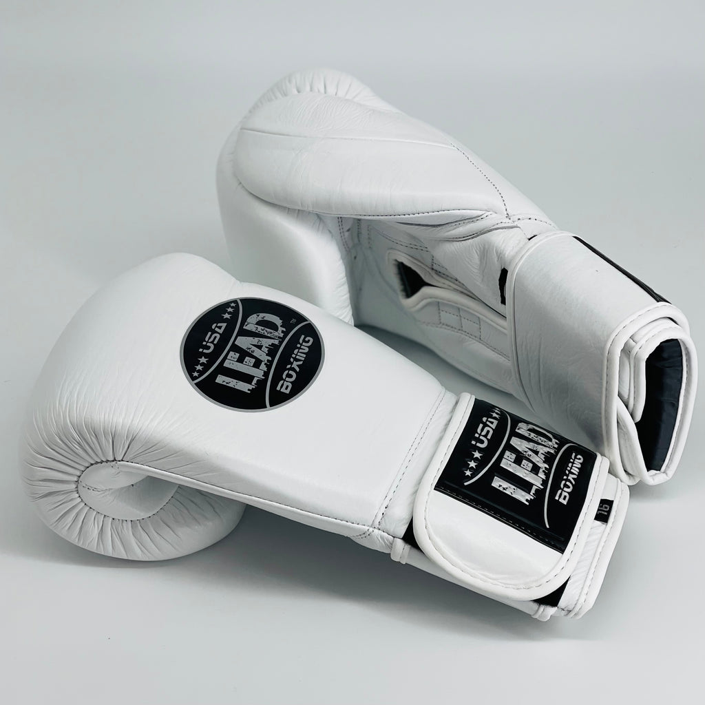 Lead Compact Training Gloves (White with Silver  Logo )