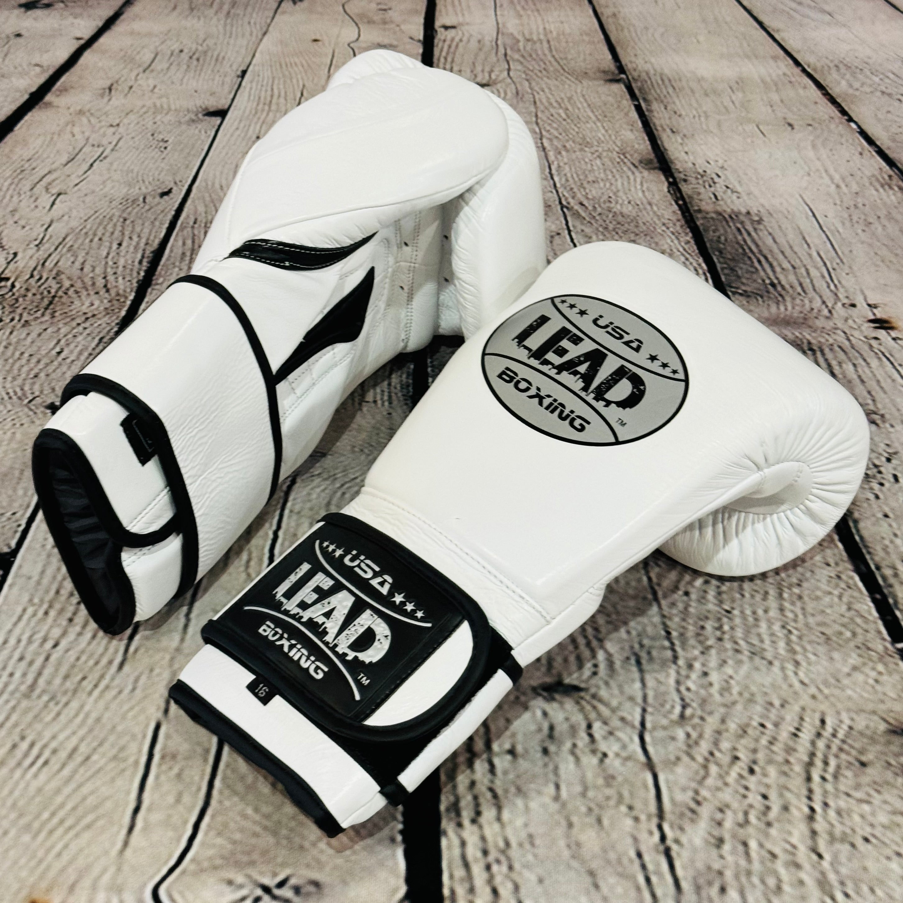 LEAD PRO Training  Velcro Gloves ( White )
