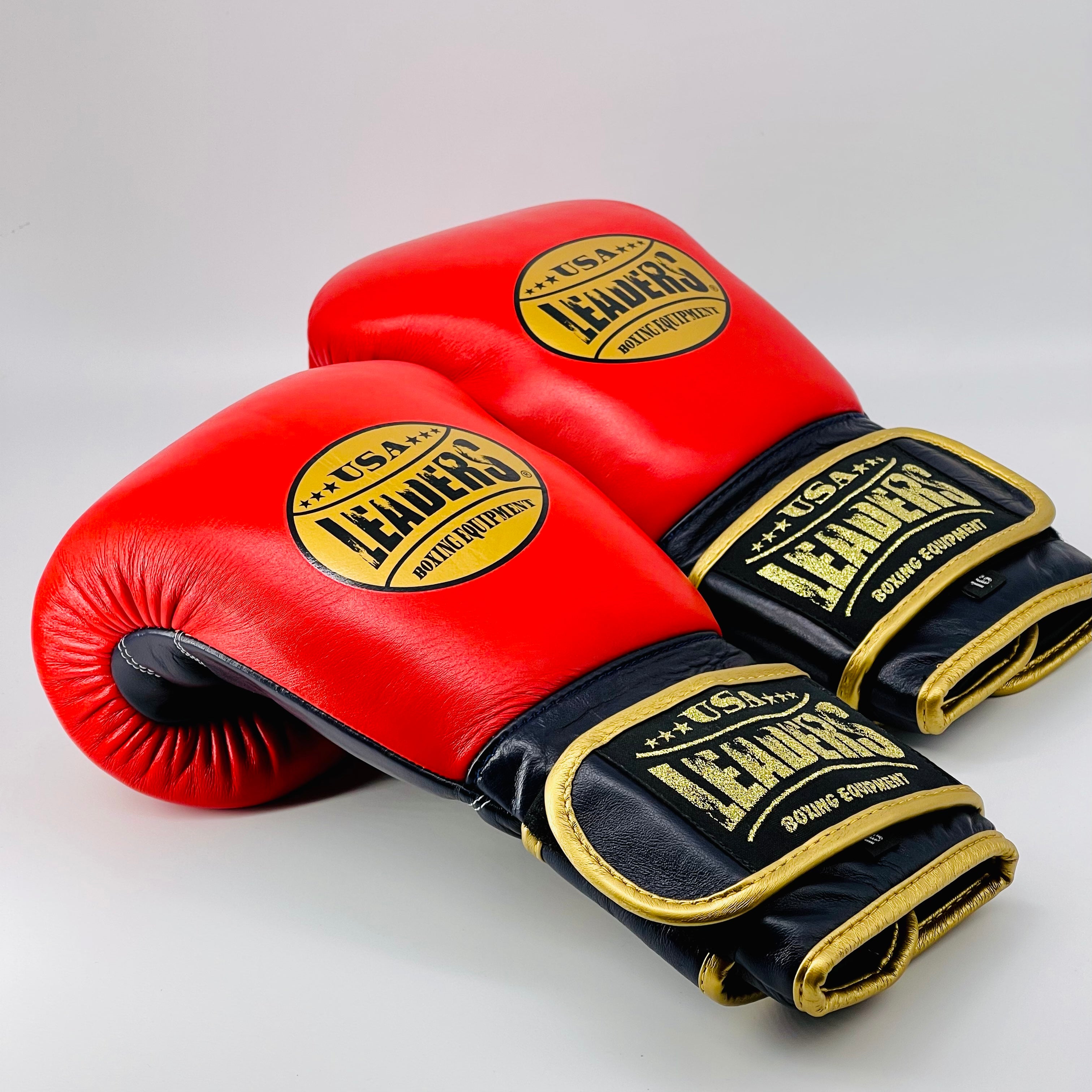 Elite Soft Boxing  Gloves ( Red/Gold/Navy)
