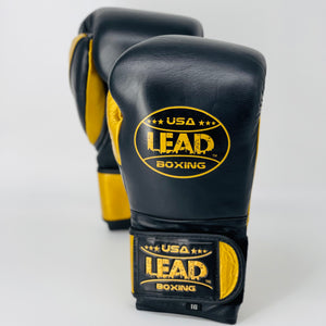 LEAD PRO Training  Velcro Gloves (Black/Gold)