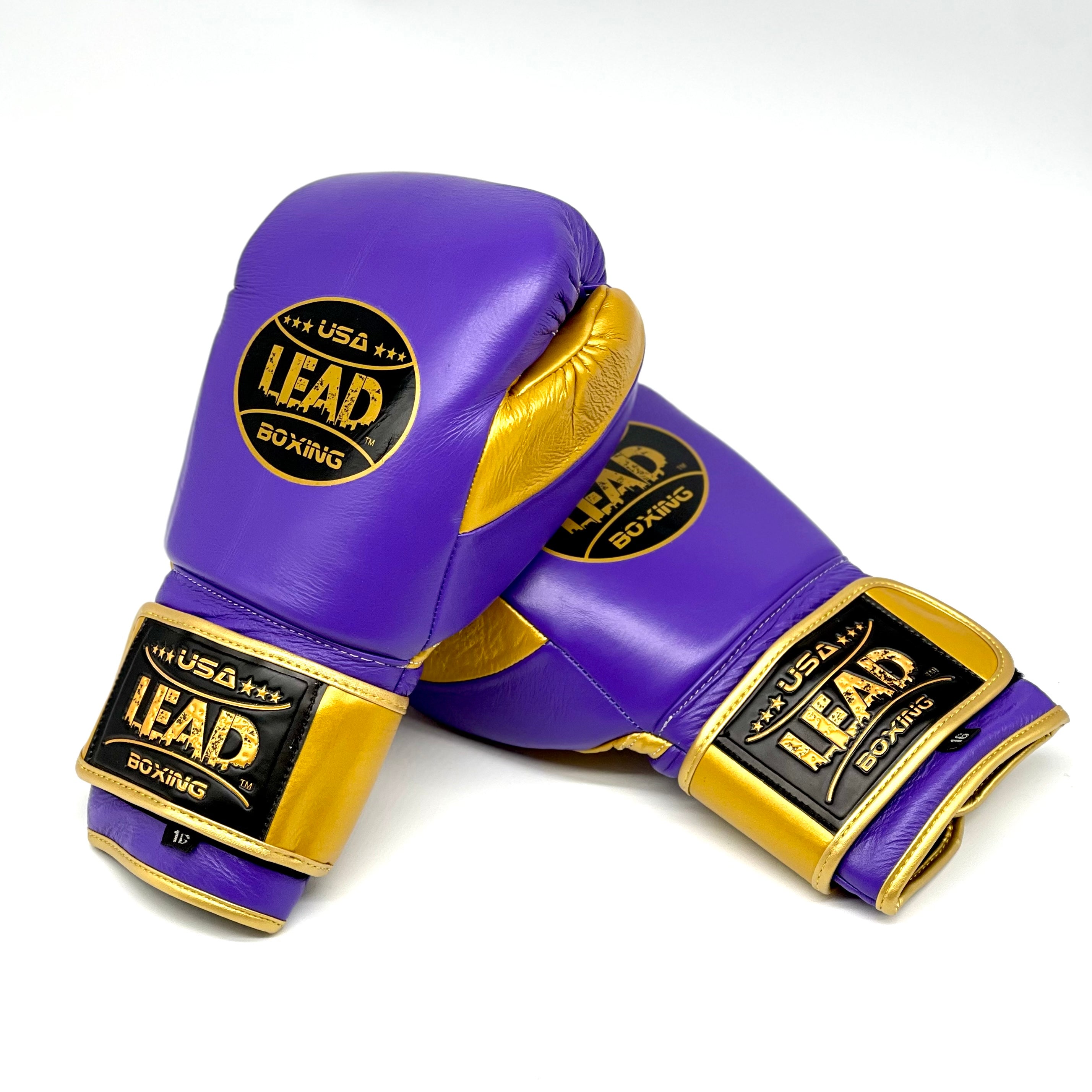 LEAD PRO Training  Velcro Gloves (Purple/Gold)