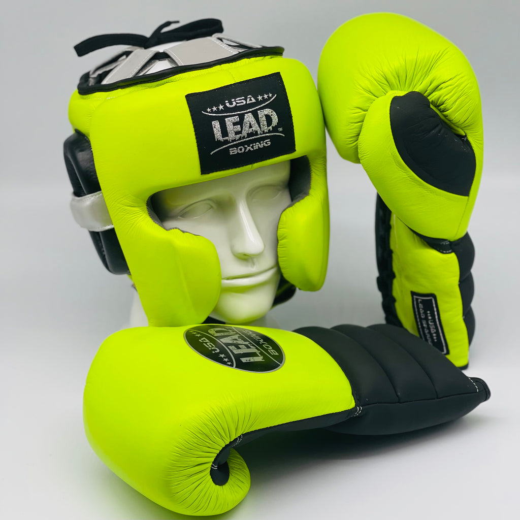 LEAD Boxing Sparring Set (Neon Green /Black)