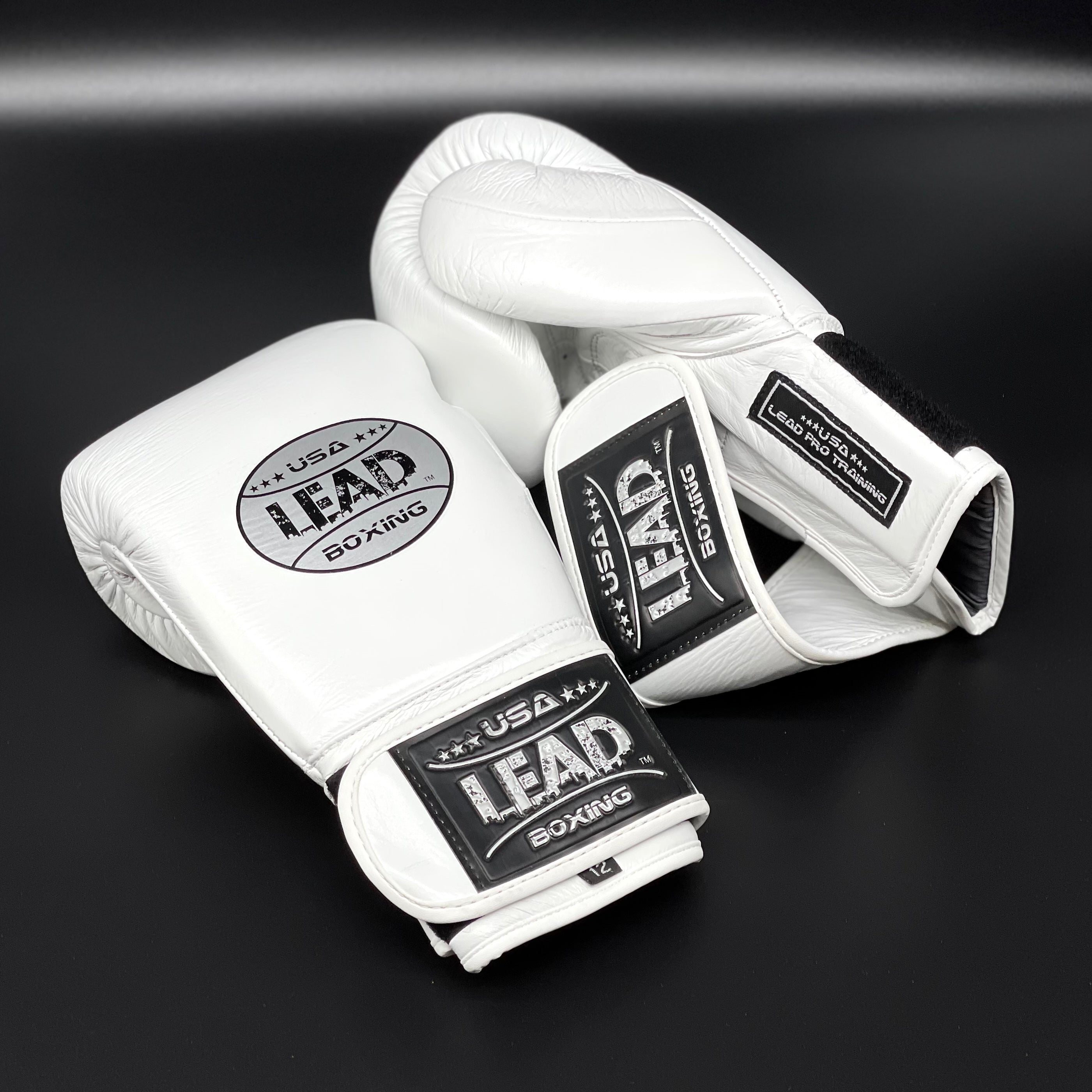 LEAD PRO Training  Velcro Gloves ( White )