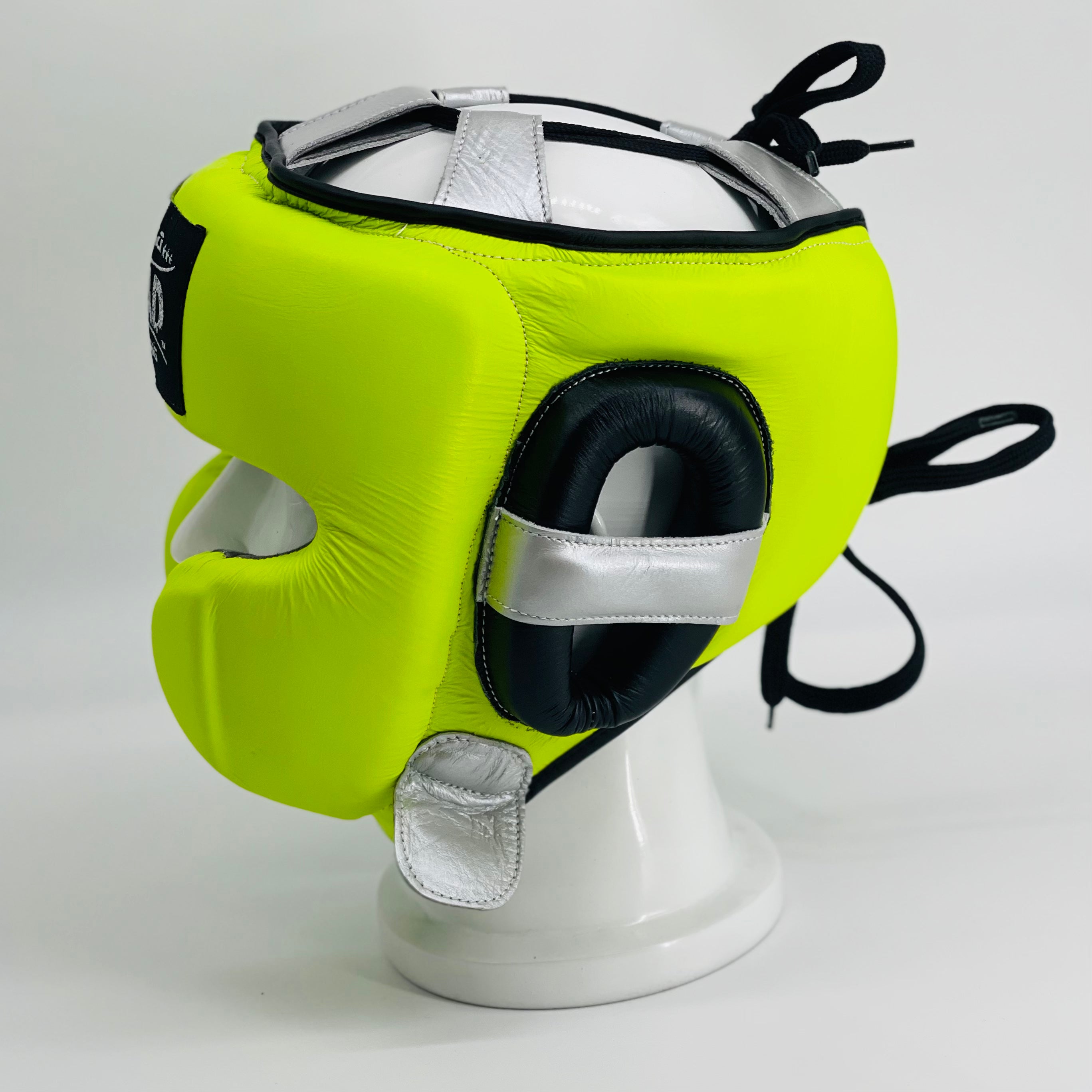 LEAD BOXING Headgear ( Neon Green /Black/Silver )