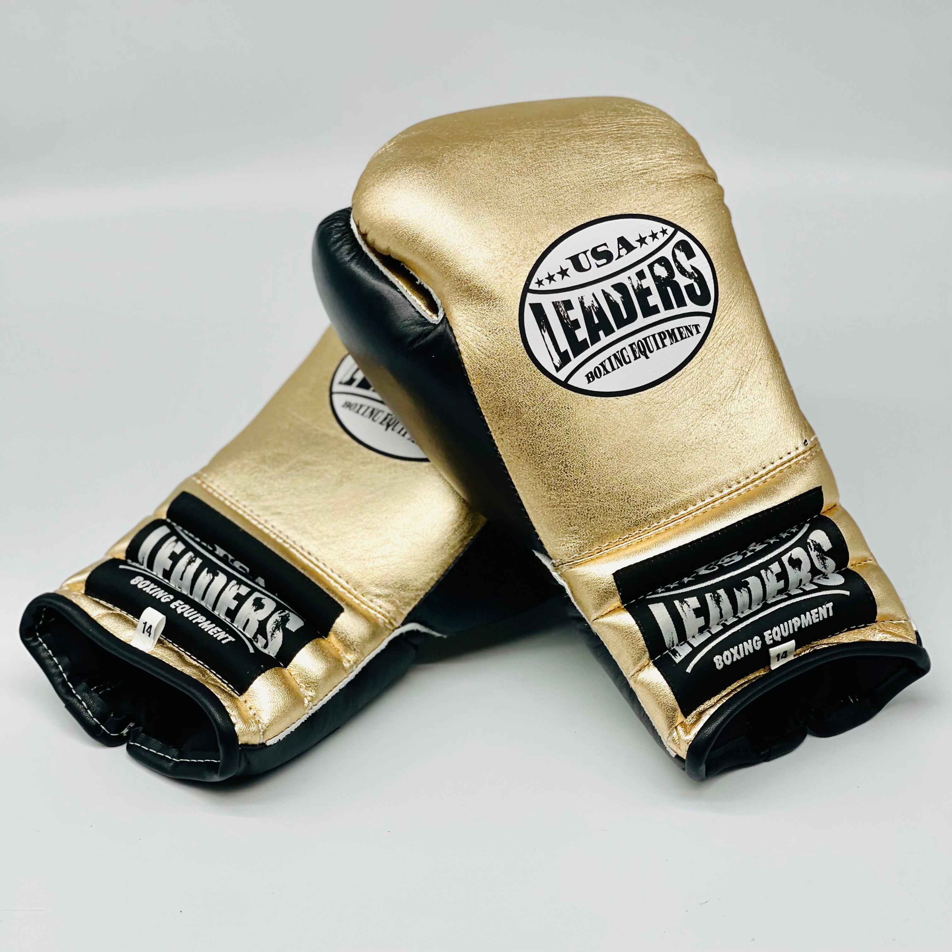 SuperLEAD MEX  Boxing Gloves LACED (Gold / Black)