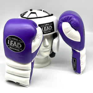 LEAD Boxing Sparring Set (White/Black/Purple)