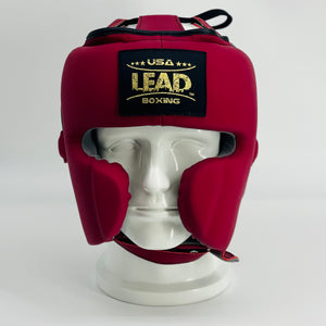 LEAD MEX Headgear (Maroon  Matte w/ Gold Logo)