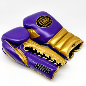 LEAD Sparring Gloves ( Purple / Gold )