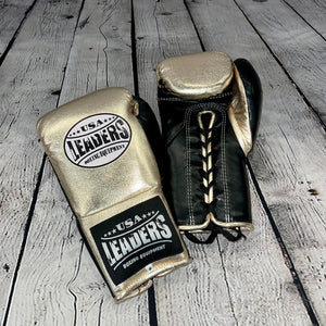SuperLEAD  Fight Gloves (Gold Metallic/Black)