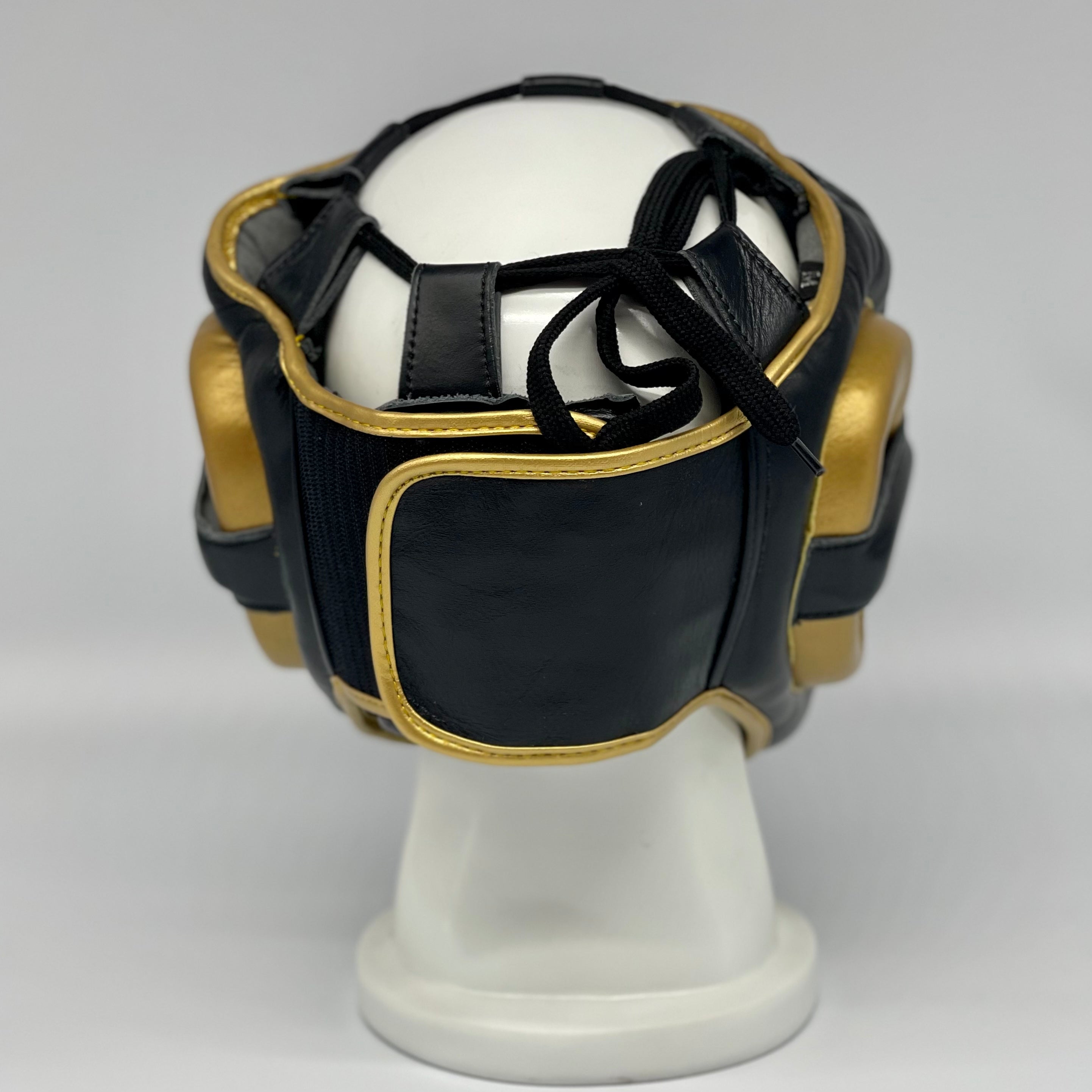 Lead Chin Protector Headgear (Black/Gold)