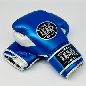 LEAD PRO-TECH Training Gloves ( Metallic Blue/Silver )