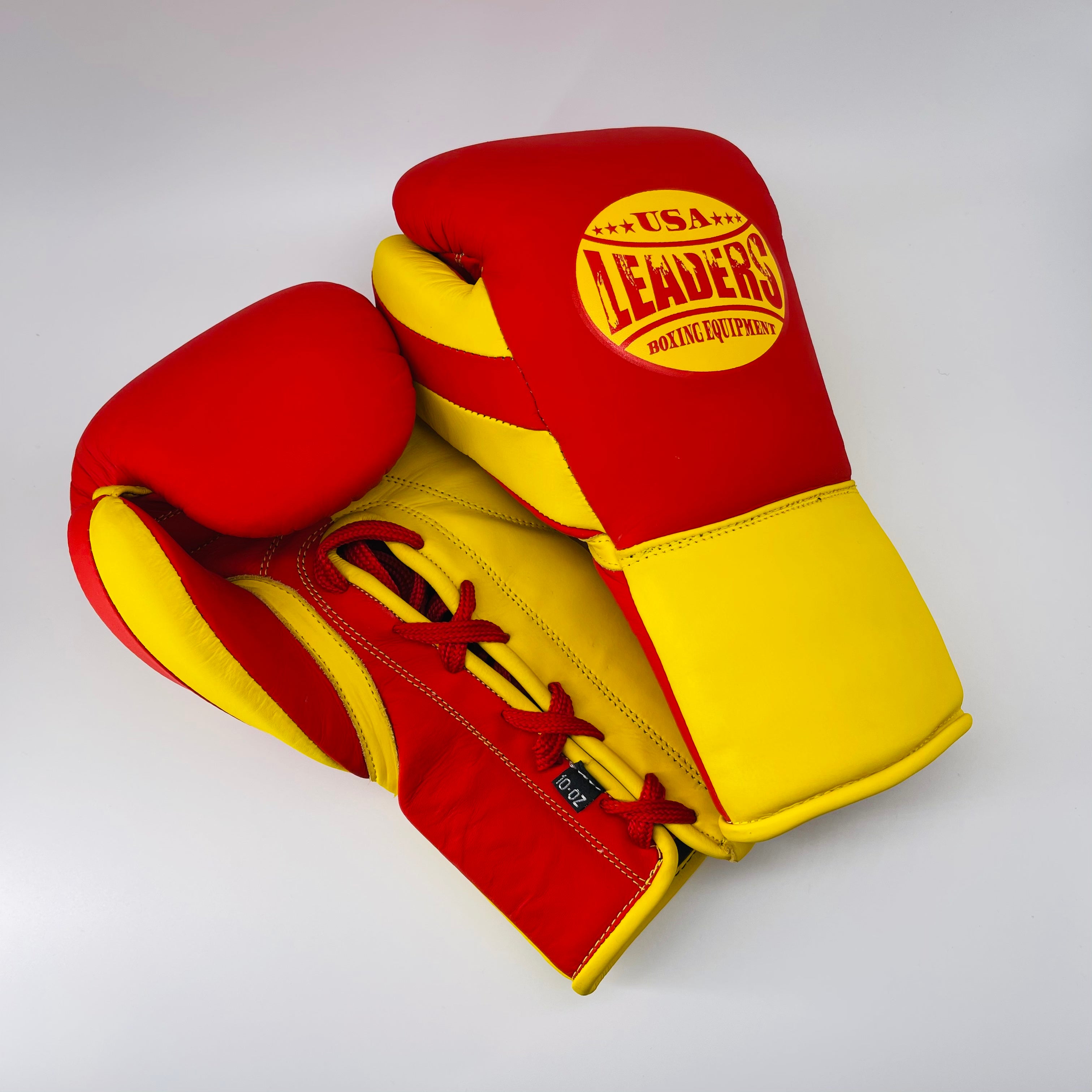Pro Style Fight Gloves ( Red Yellow Matte)