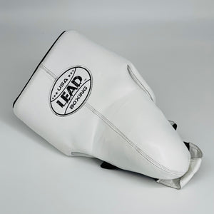 LEAD Groin Protector Cup ( White - Black Logo  )