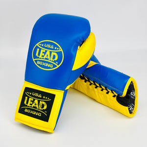 LEAD PRO-TECH Sparring Gloves (  Blue/Yellow  )