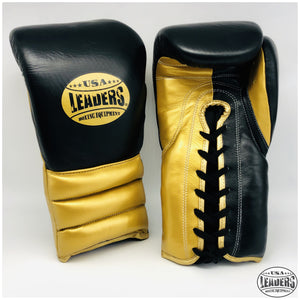 Elite Pro Style Compact Gloves Laced (Metallic Gold-Black)
